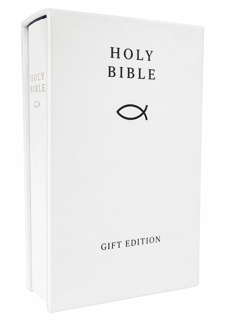 KJV Holy Bible, White Compact Gift Edition with Slipcase
