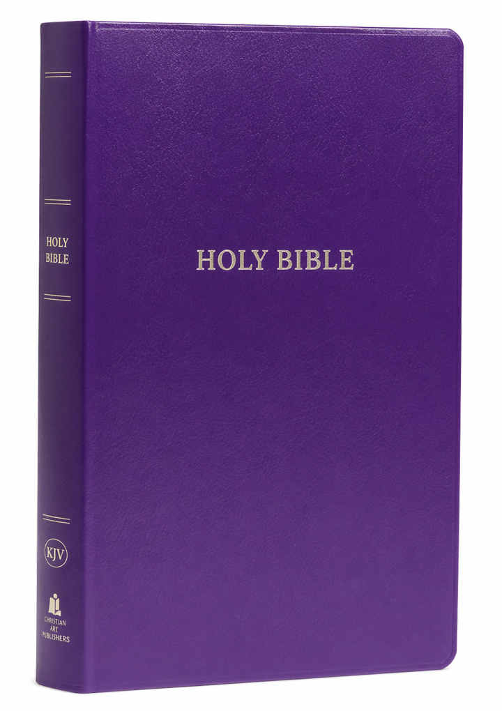 KJV, Gift and Award Bible, Imitation Leather, Purple, Red Letter Edition
