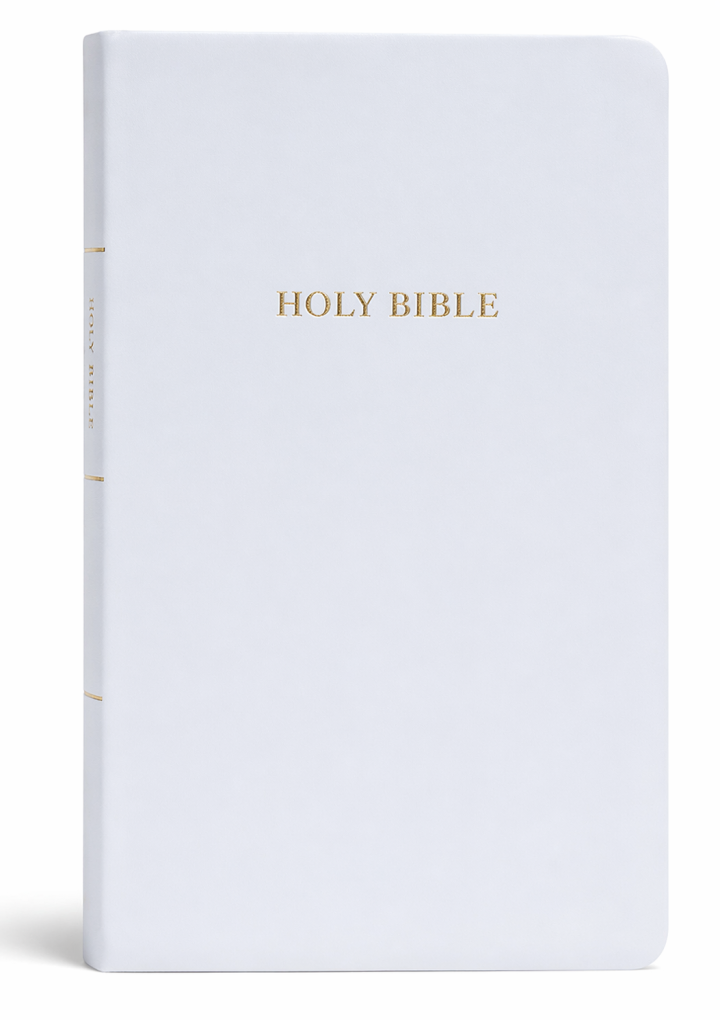 KJV Gift and Award Bible, White Imitation Leather