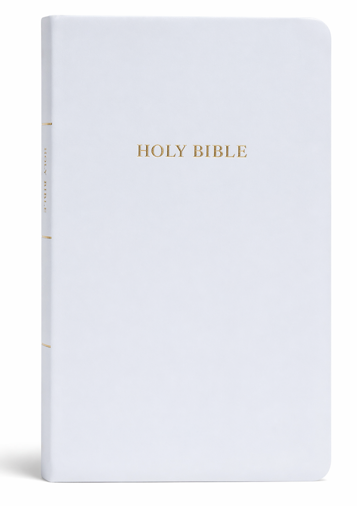KJV Gift and Award Bible, White Imitation Leather